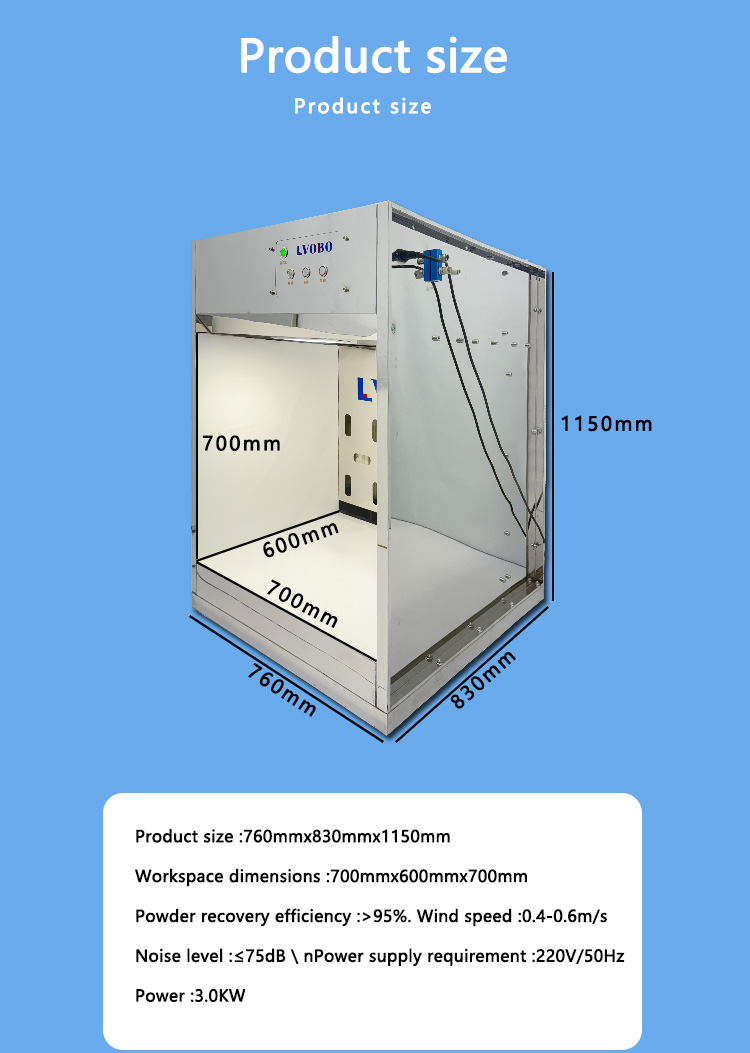Laboratory powder collection cabinet