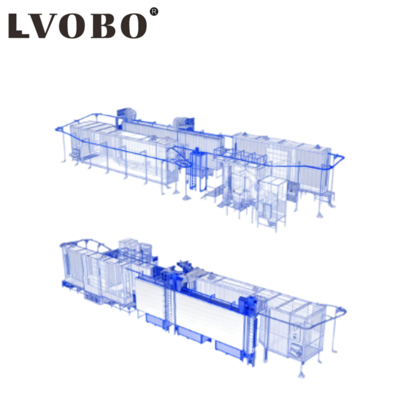 Complete set of automatic coating equipment