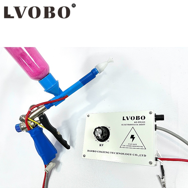 Powder electrostatic spray gun