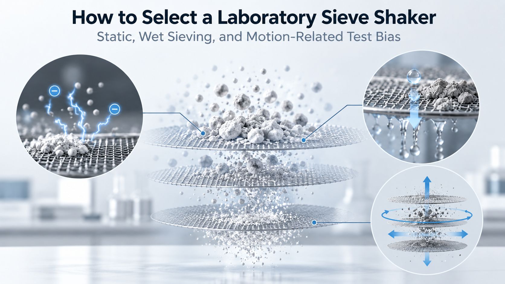 How to Select a Laboratory Sieve Shaker: Static, Wet Sieving, and Motion-Related Test Bias